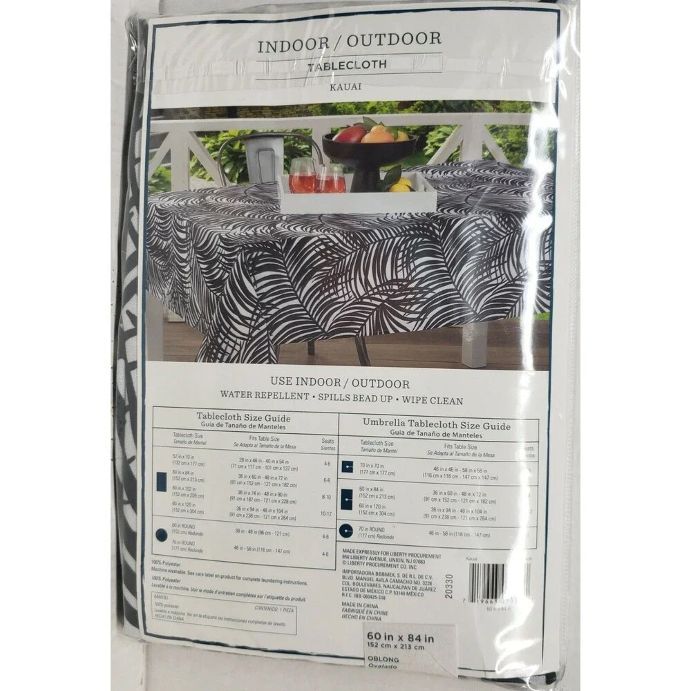 Printed Fabric Tablecloth 60